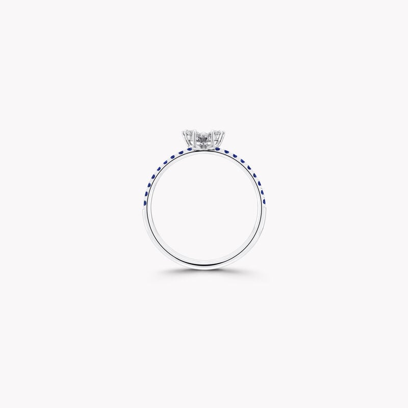 Butterfly Blue Sapphire and Diamond Ring