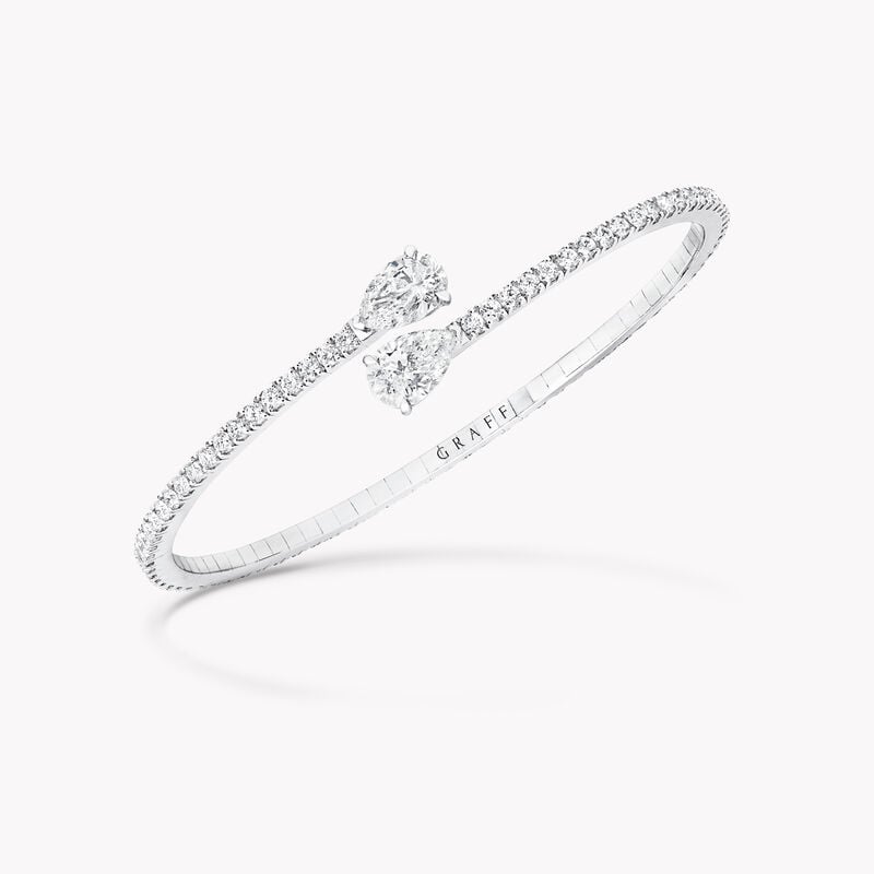 Duet Wraparound Diamond Bangle