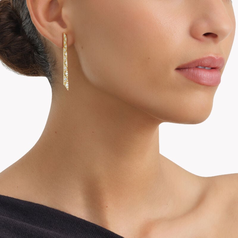 Laurence Graff Signature Faceted Strand Earrings