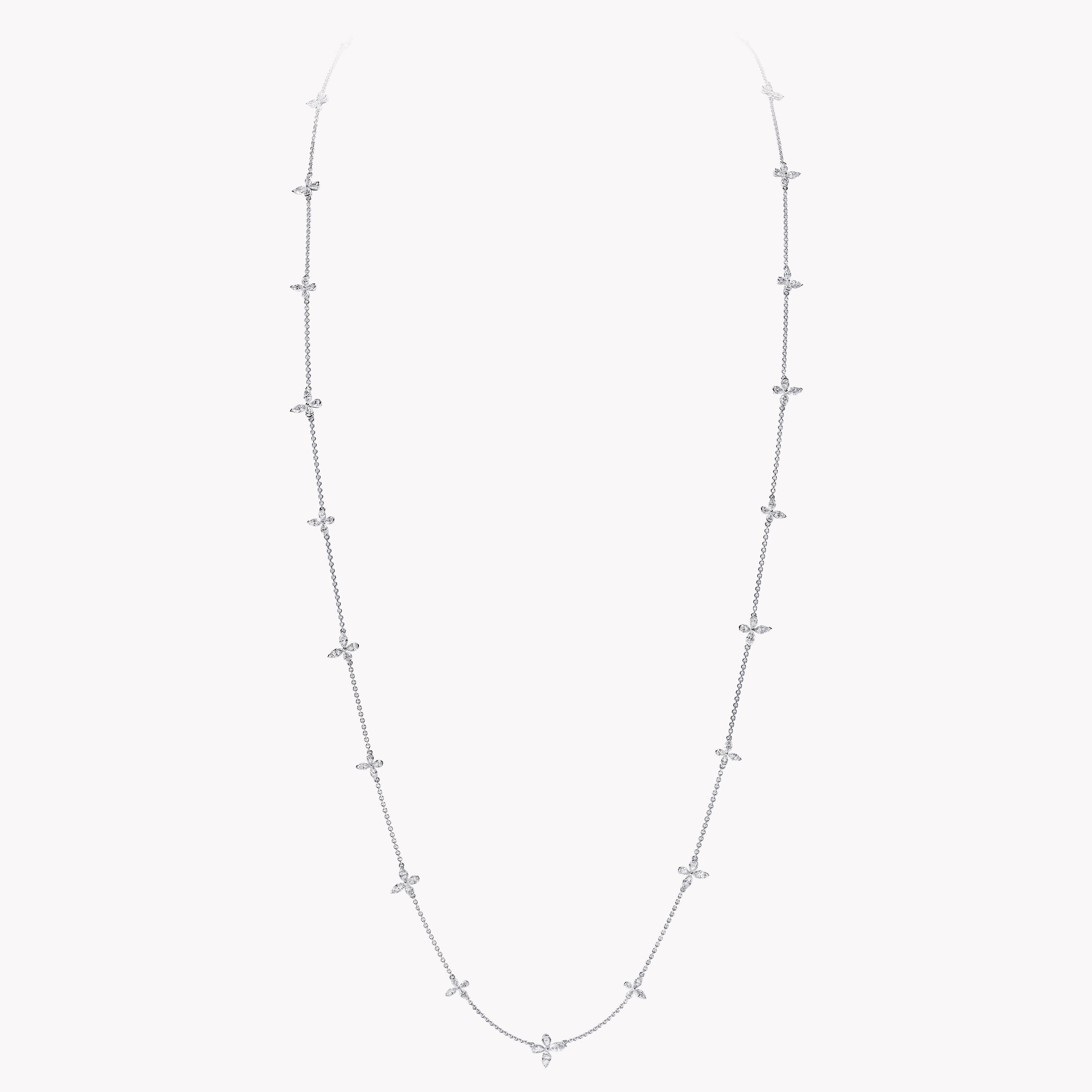バタフライ ダイヤモンド ソートワール ネックレス, White Gold - Graff