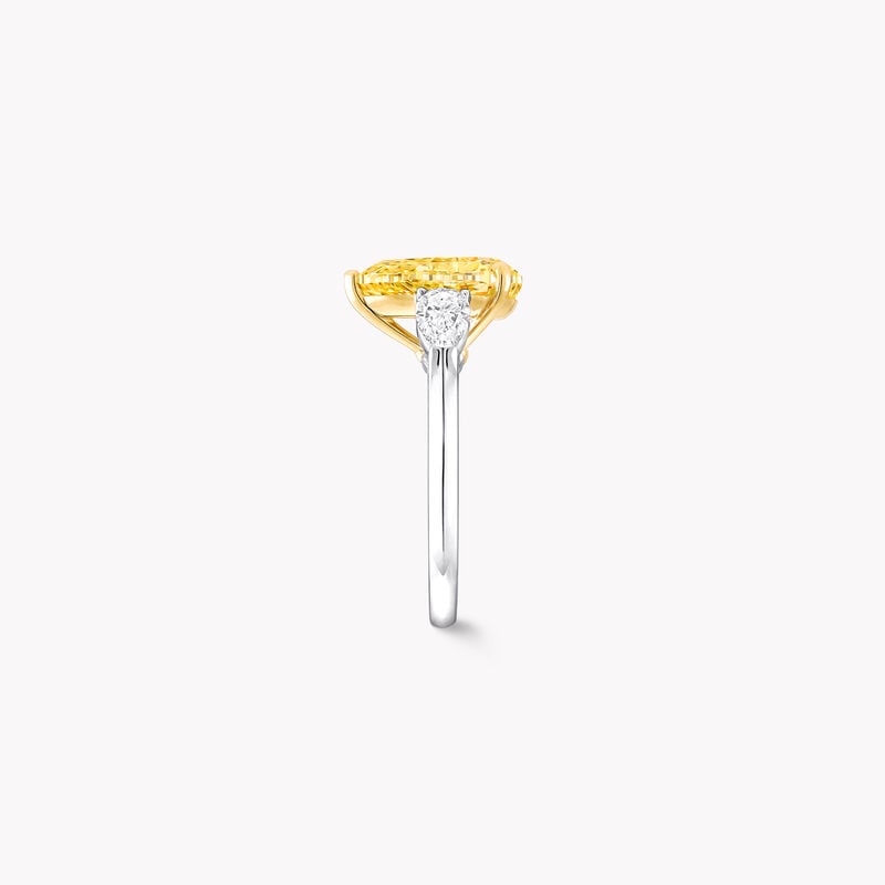 Promise Pear Shape Yellow Diamond Engagement Ring