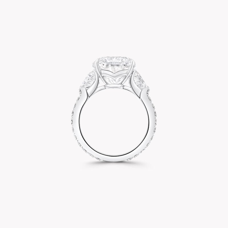 Bague haute joaillerie en diamants taille coussin Promise
