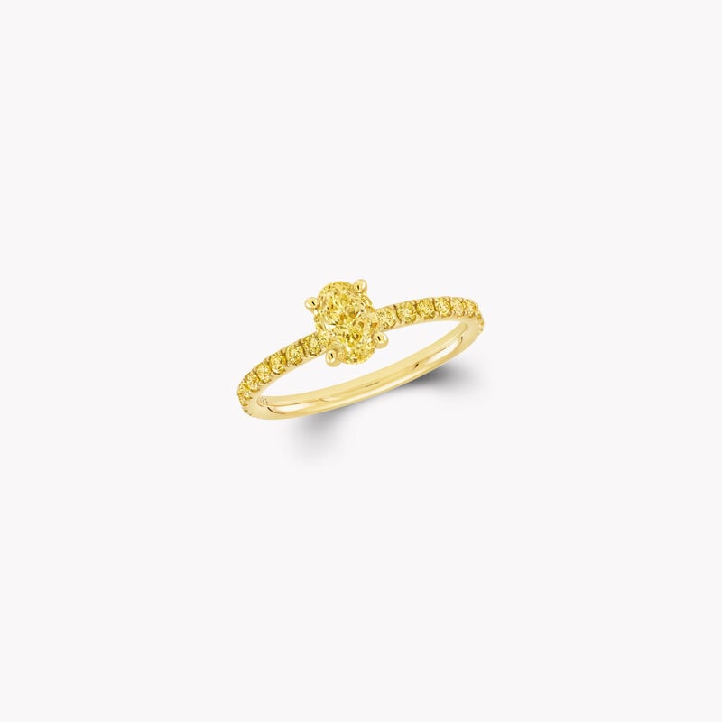 Foufou Pear Yellow Diamond Ring