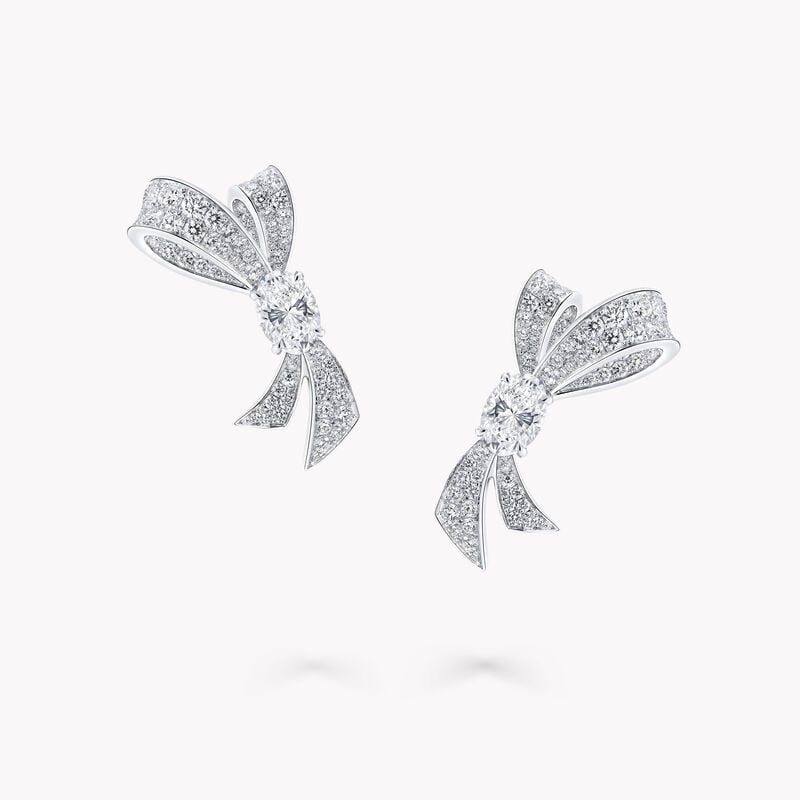 Tilda's Bow Diamond Stud Earrings