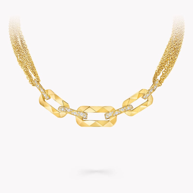 Laurence Graff Signature Pav&eacute; Diamond Mesh Chain Necklace