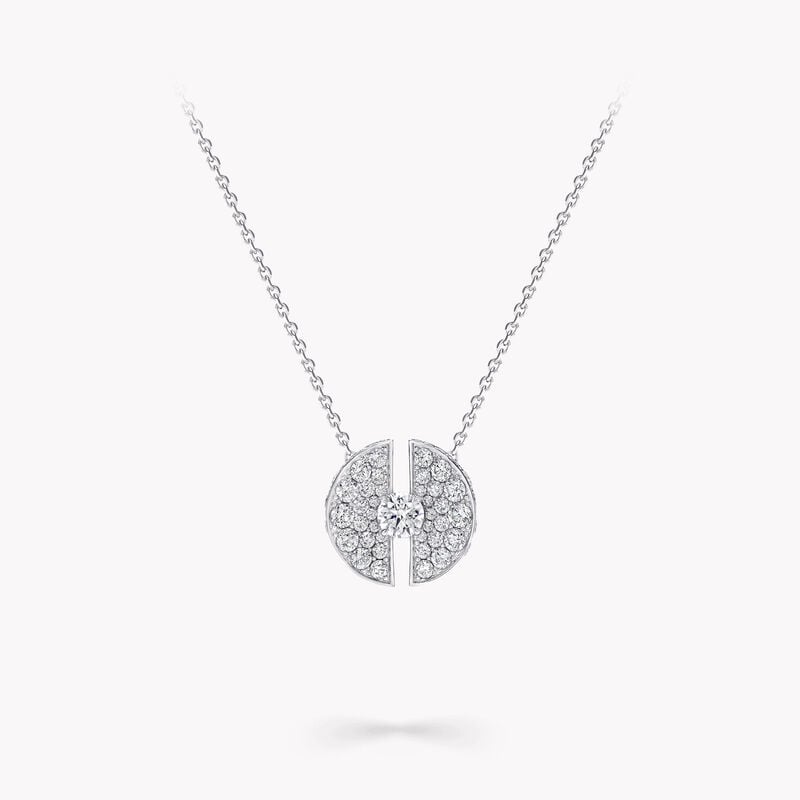 Night Moon Diamond Pendant