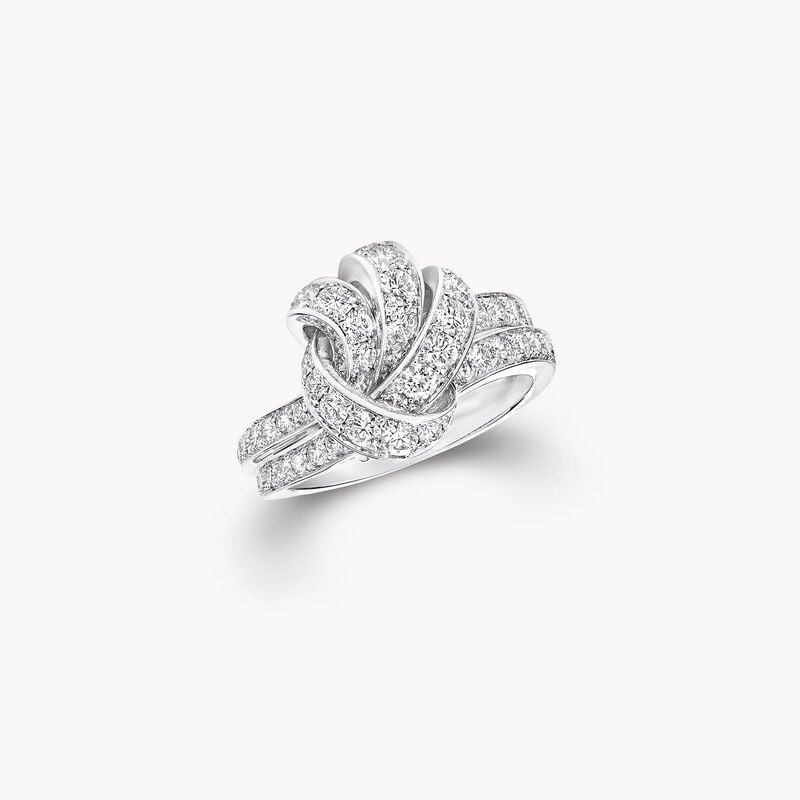 Bague en pav&eacute;s de diamants Tilda's Bow