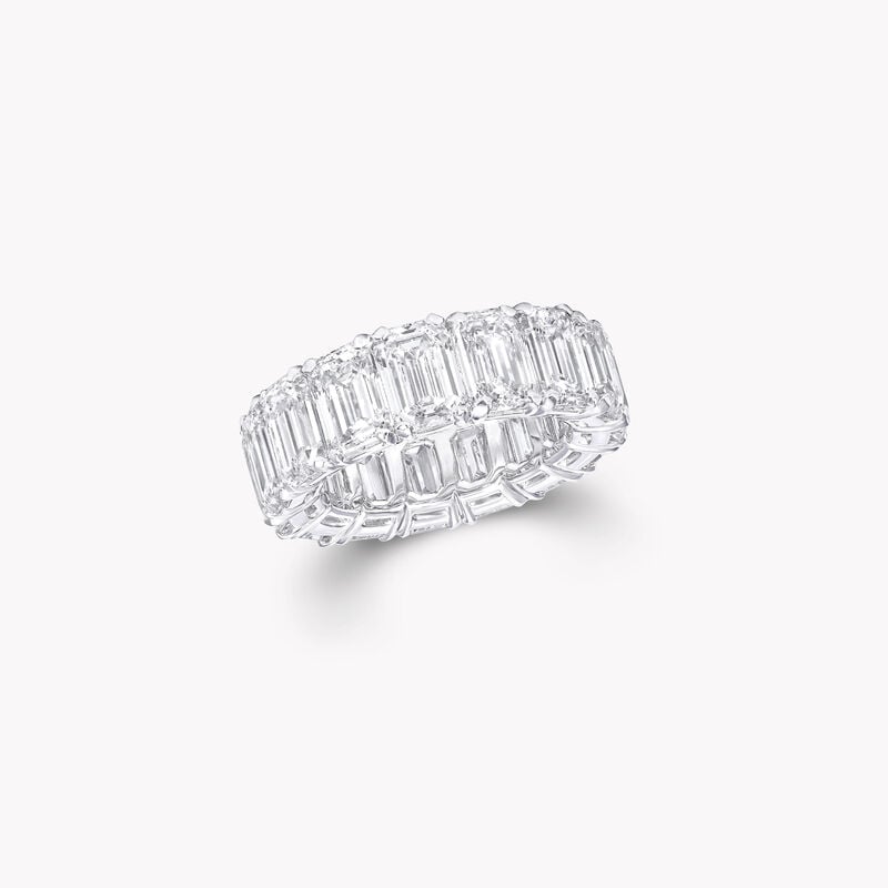 Emerald Cut Diamond Wedding Band