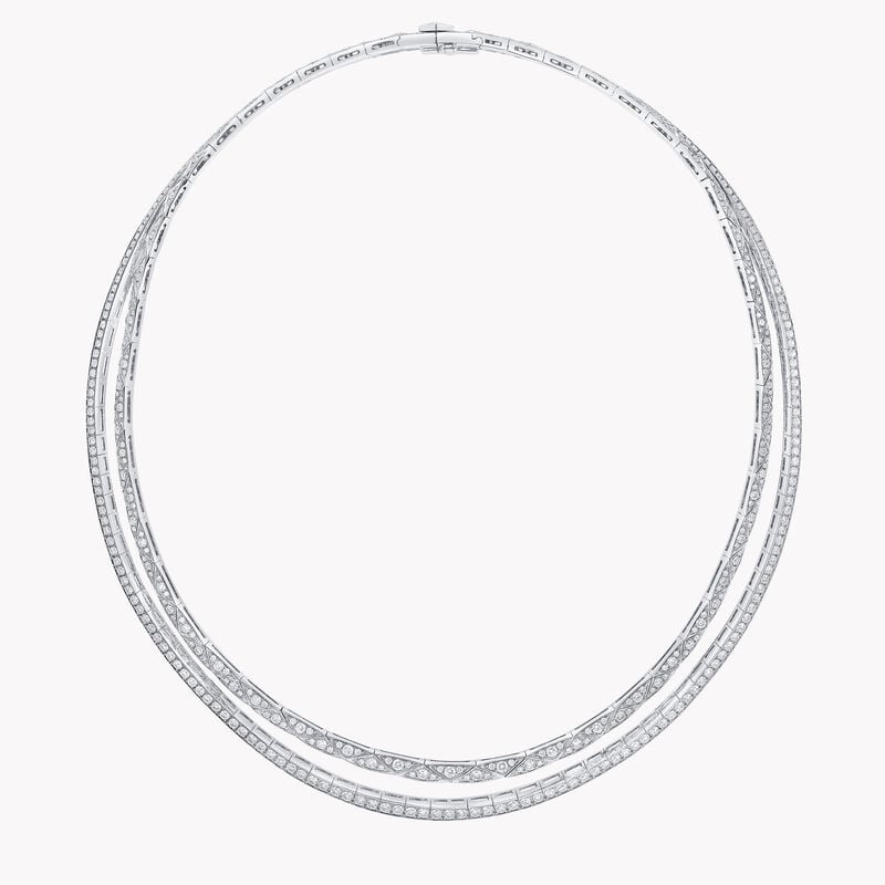 Laurence Graff Signature Faceted Double-Strand Chain Necklace