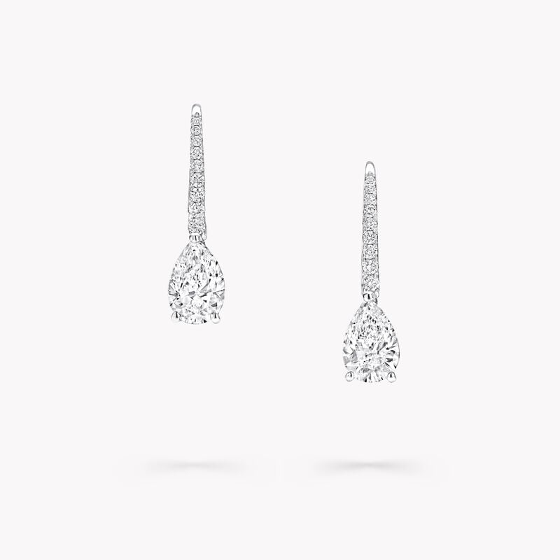 Pear Shape Diamond Earrings