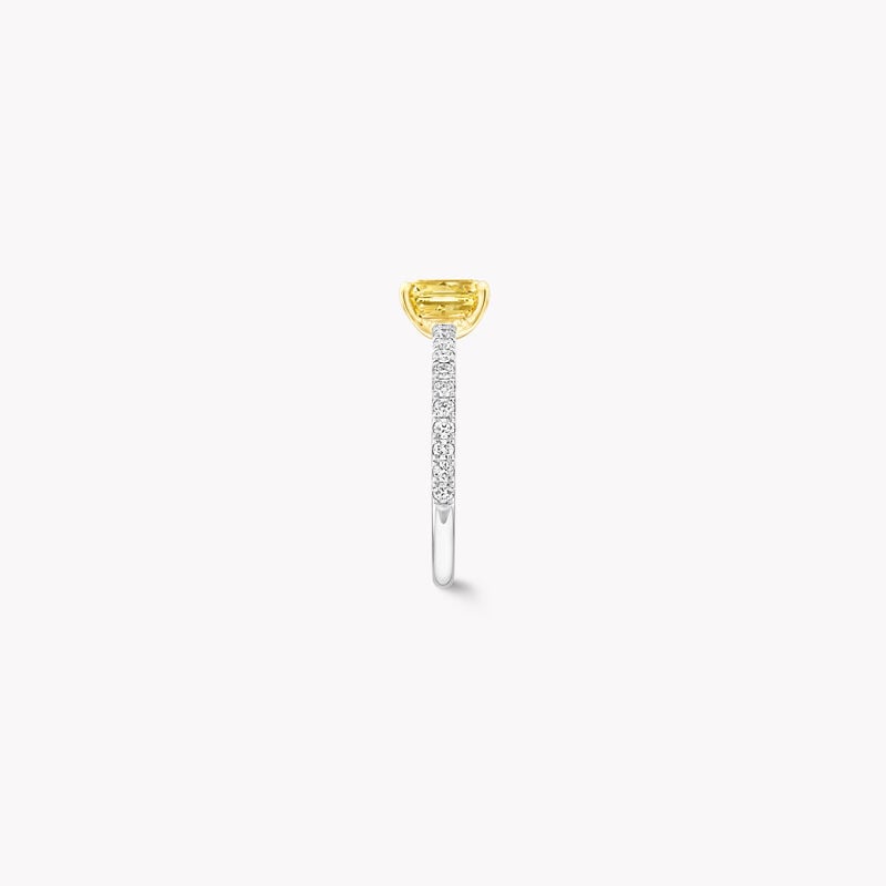 Foufou Emerald Yellow Diamond Ring