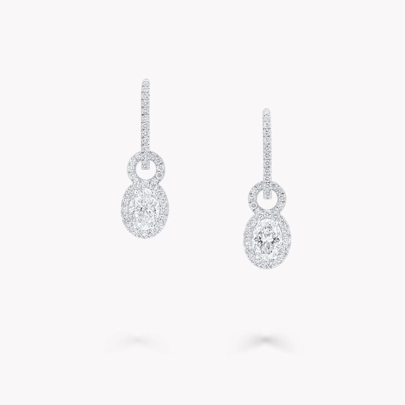 Icon 8 Oval Diamond Earrings