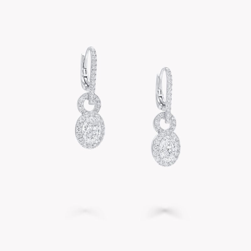 Icon 8 Oval Diamond Earrings