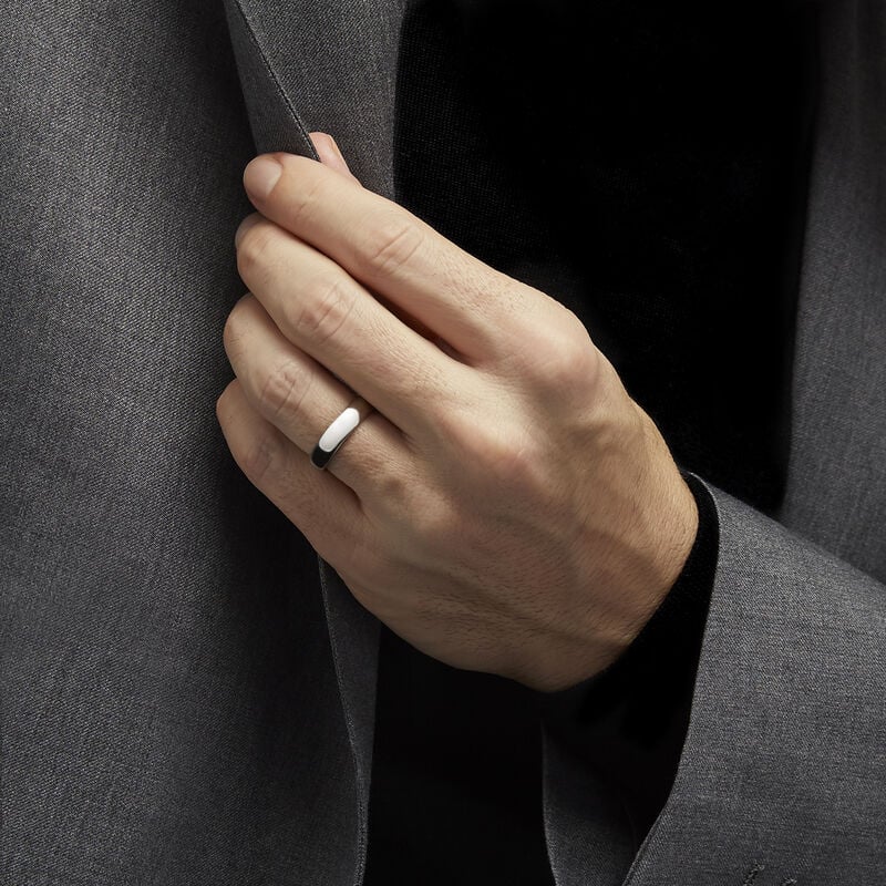 D Shape Wedding Band