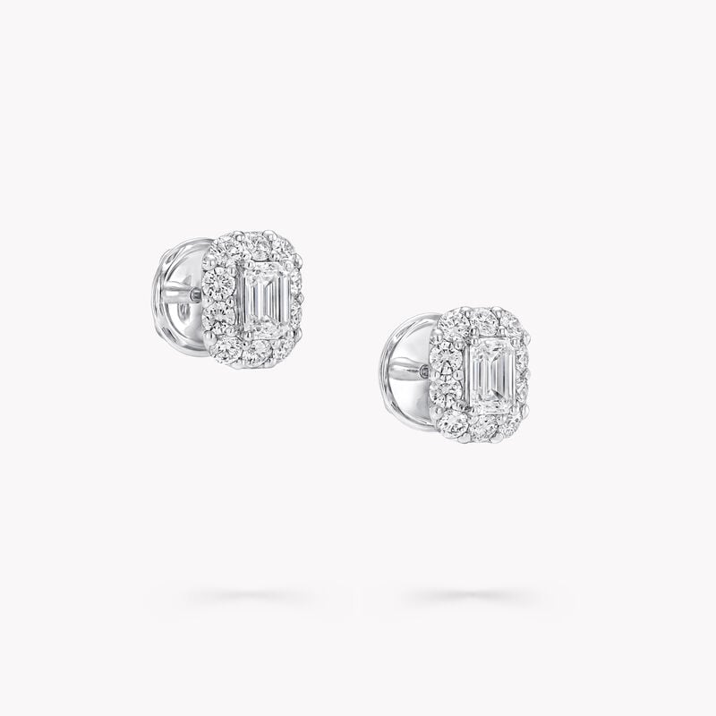 Icon Emerald Diamond Stud Earrings