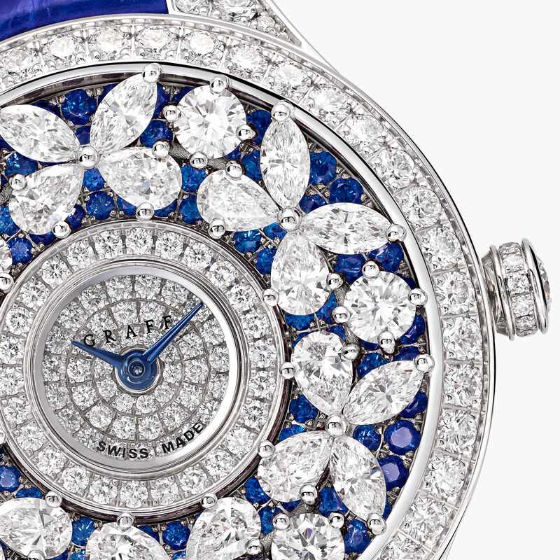 Classic Butterfly Diamond and Sapphire Watch