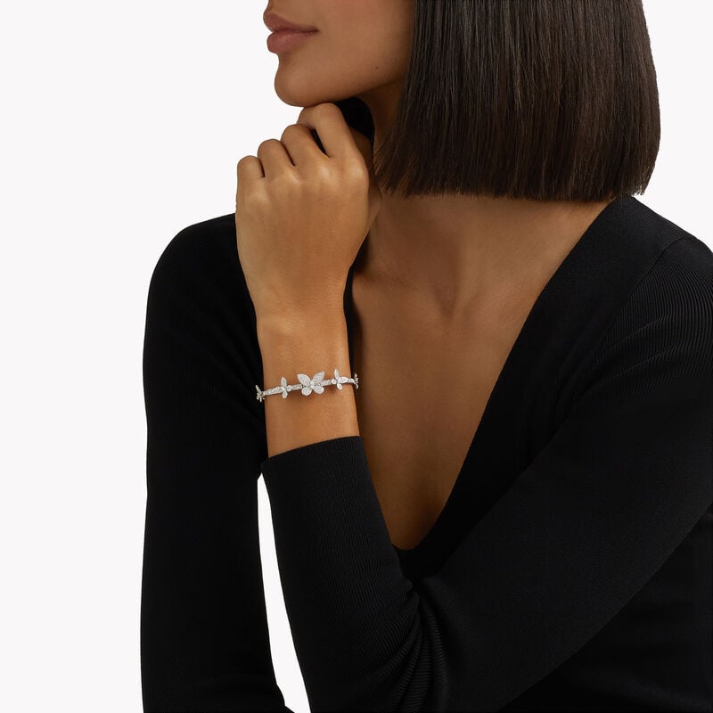 Pav&eacute; Butterfly Diamond Bracelet