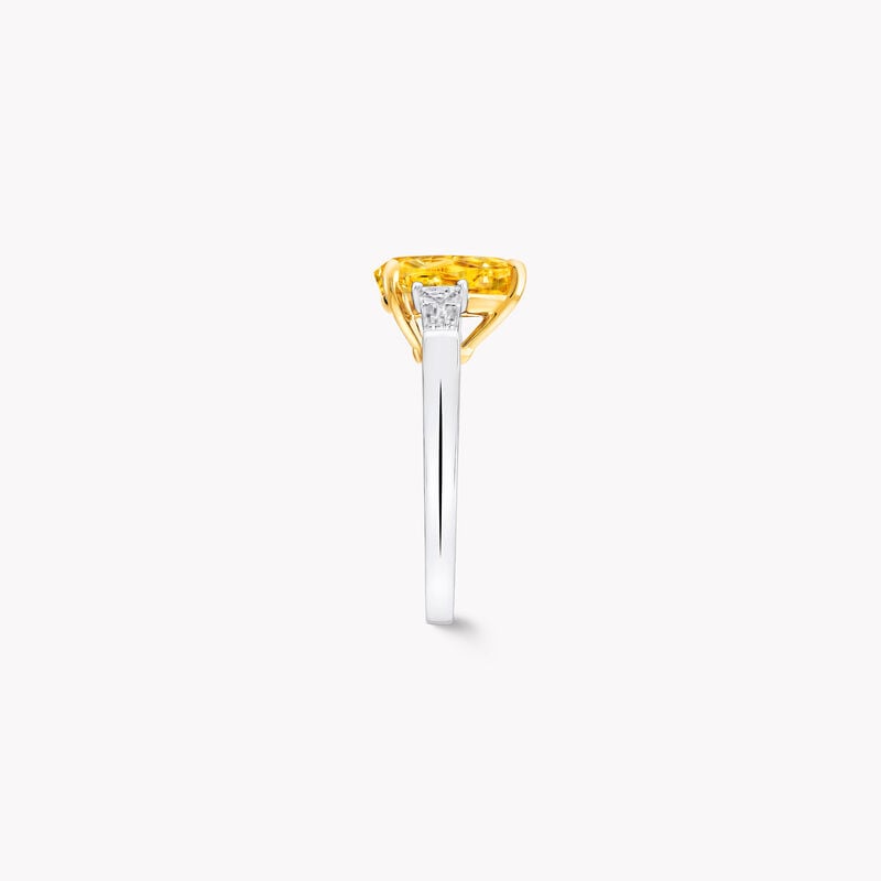 Promise Pear Shape Yellow Diamond Engagement Ring