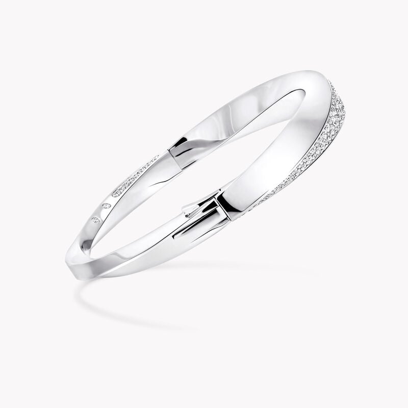 Spiral Diamond Bangle