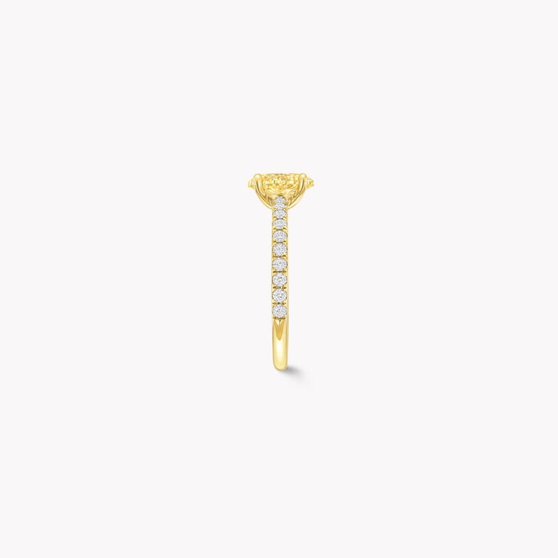 Bague Foufou avec diamant jaune ovale