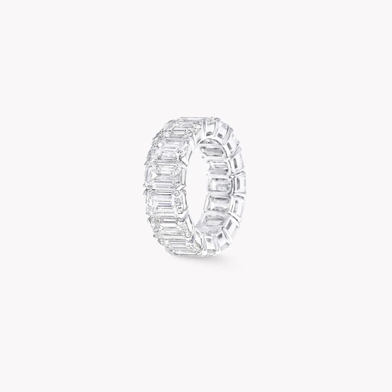 Emerald Cut Diamond Wedding Band