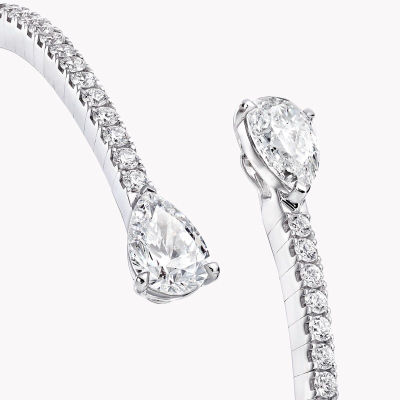 Duet Wraparound Diamond Bangle