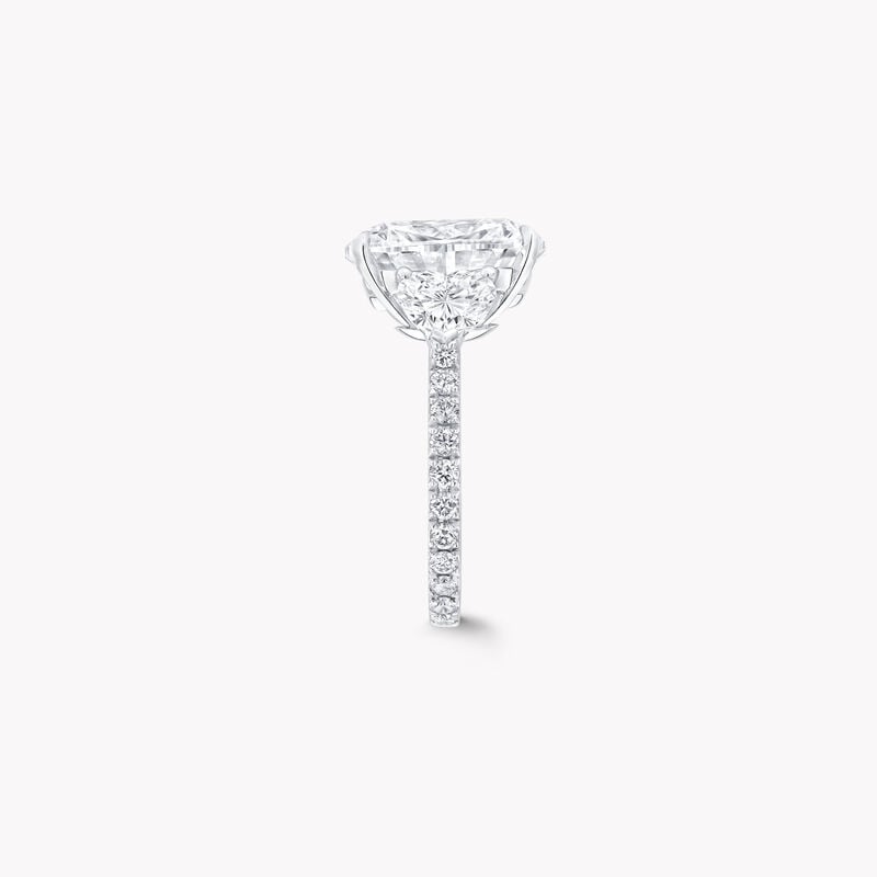 Bague haute joaillerie en diamants taille coussin Promise
