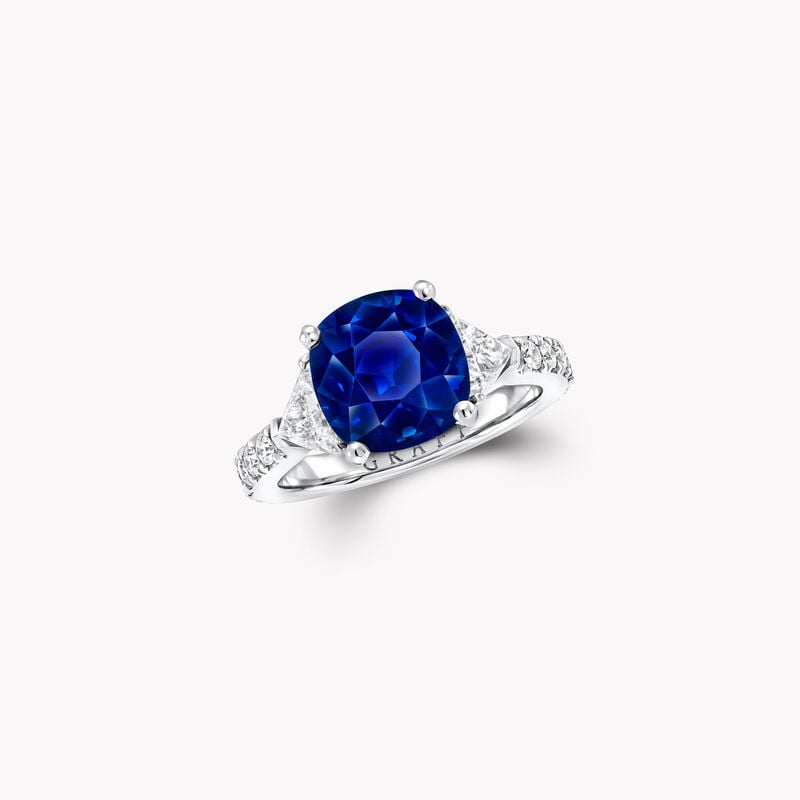 Promise Cushion Cut Sapphire High Jewellery Ring