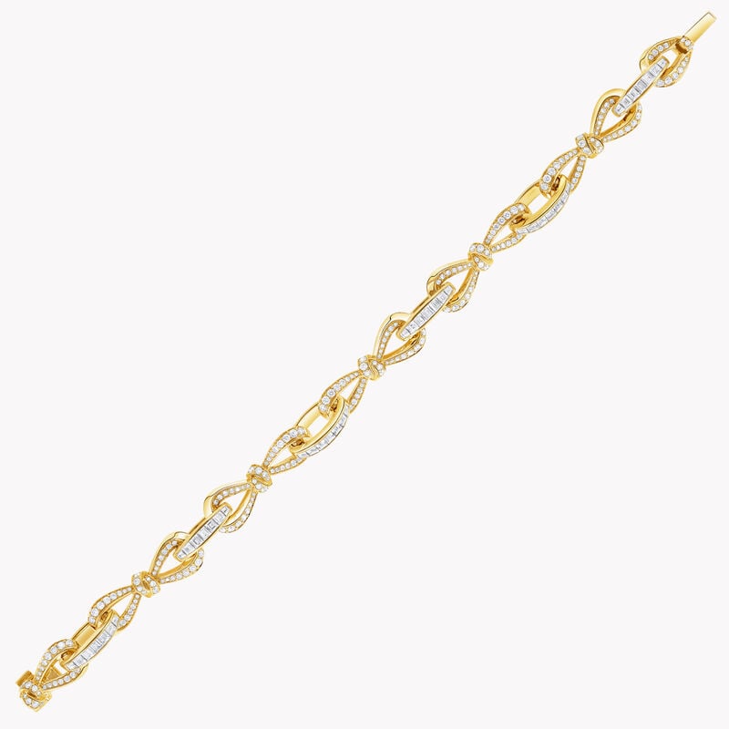 Tilda's Bow Diamond Link Bracelet