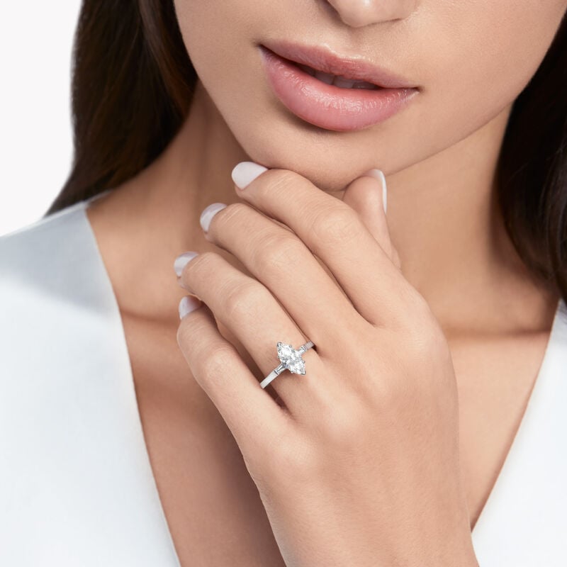 Promise Marquise Cut Diamond Engagement Ring