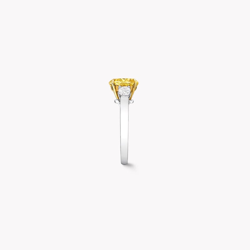 Promise Oval Yellow Diamond Engagement Ring