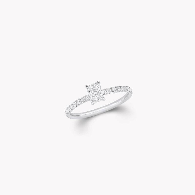 Bague Foufou avec diamant taille &eacute;meraude