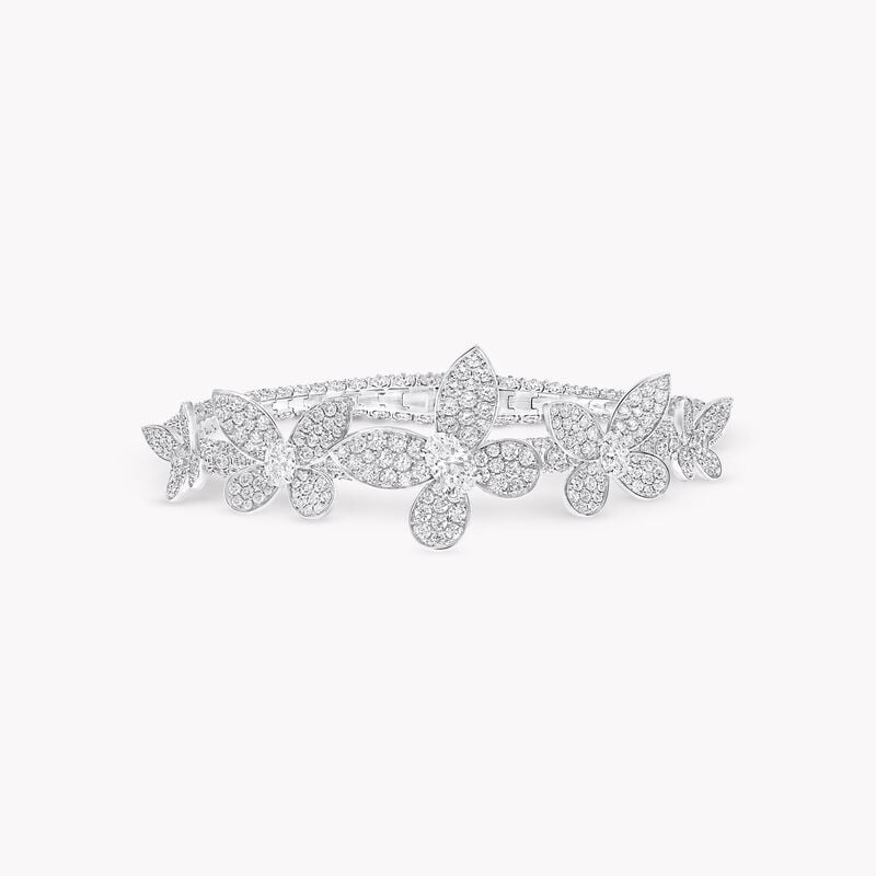 Pav&eacute; Butterfly Diamond Bracelet