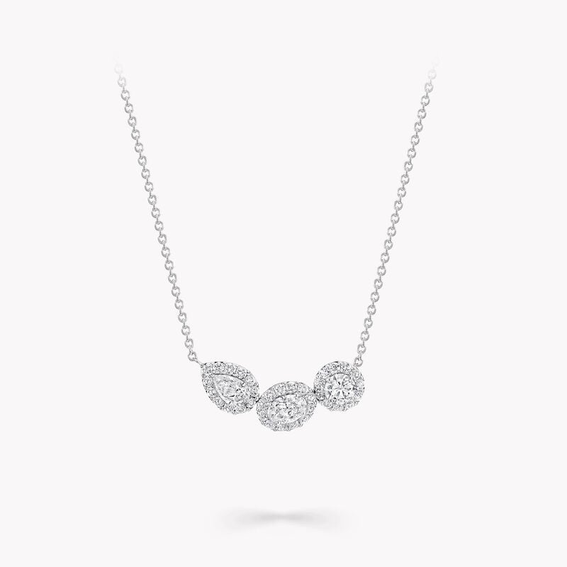 Icon Three Stone Diamond Necklace