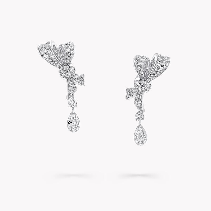 Tilda&rsquo;s Bow Diamond Drop Earrings