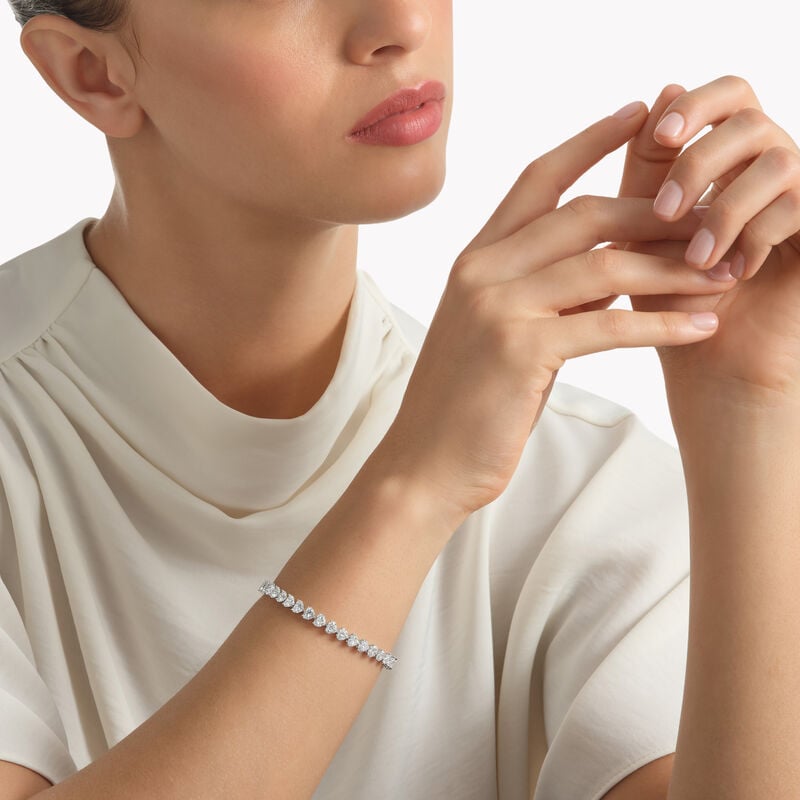 Heart Shape Diamond Bracelet