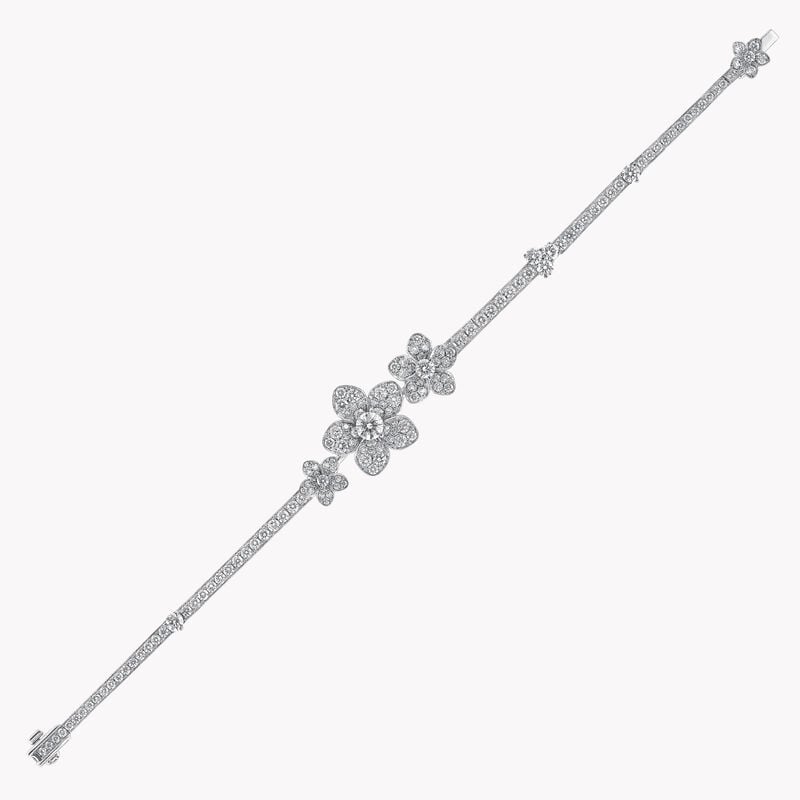 Wild Flower Pav&eacute; Diamond Bracelet