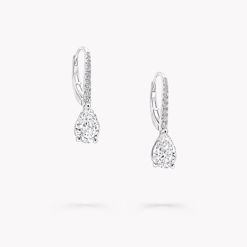Pear Shape Diamond Earrings