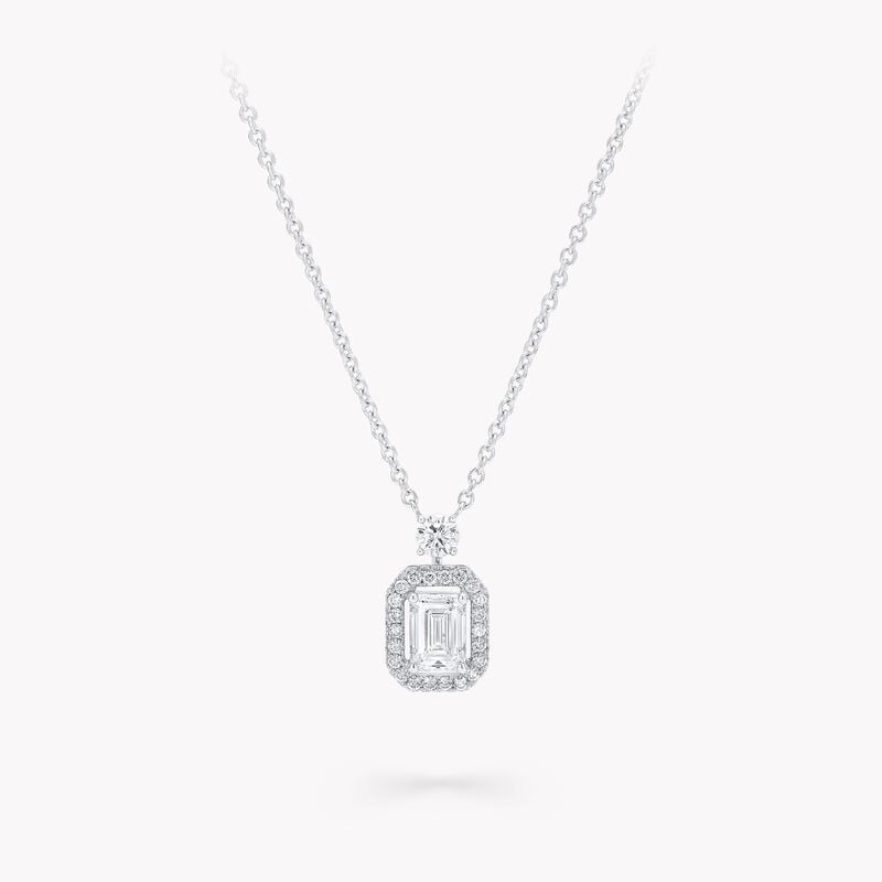 Constellation Emerald Cut Diamond Pendant 