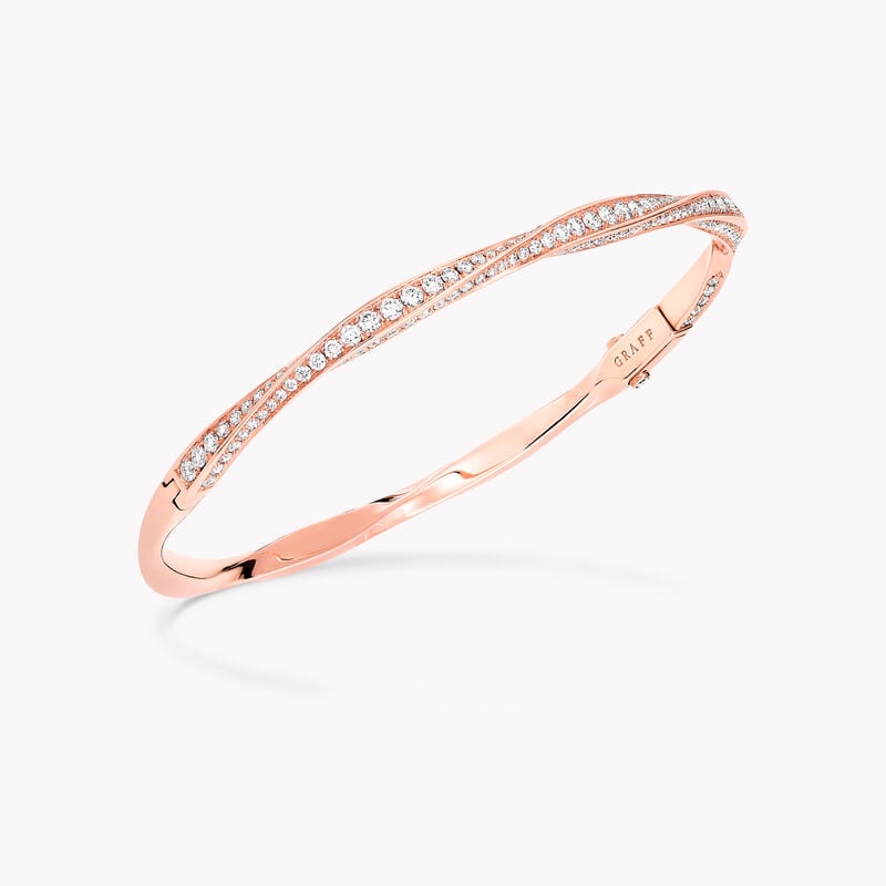 Spiral Pav&eacute; Diamond Bangle