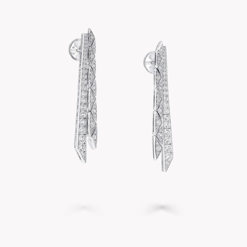 Laurence Graff Signature Faceted Double-Strand Earrings