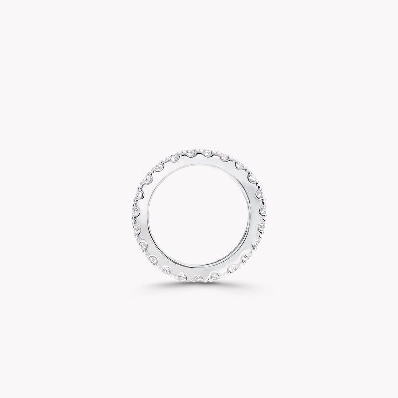 Castle Set Round Diamond Wedding Band