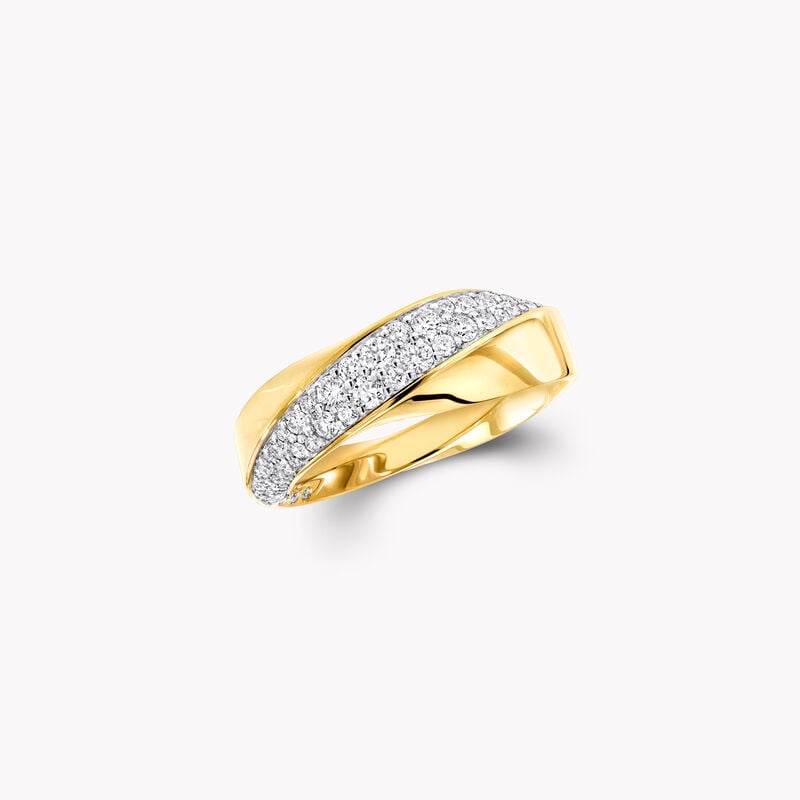 Spiral Diamond Ring