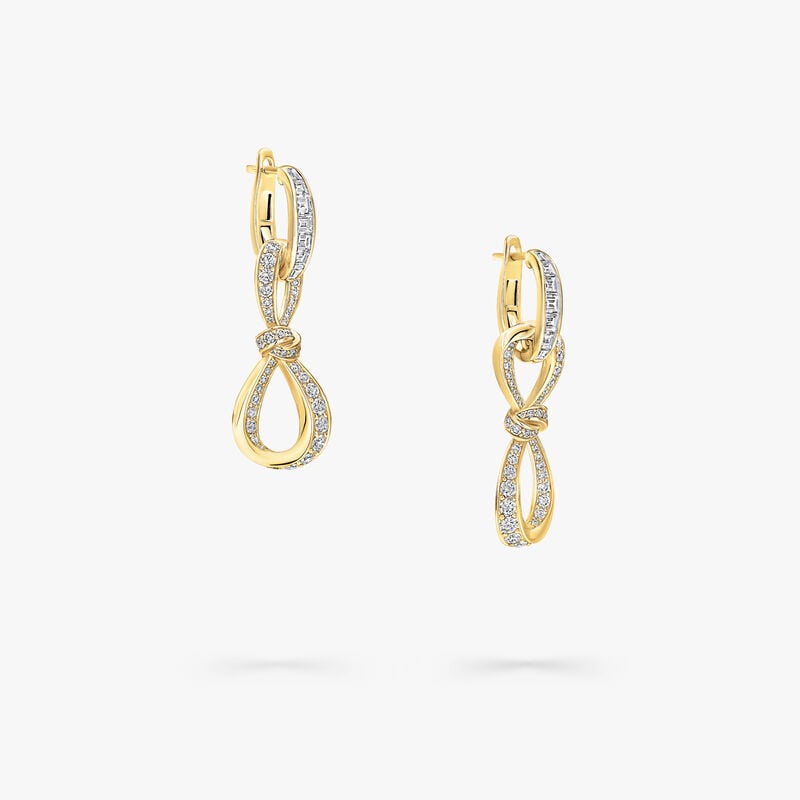 Tilda's Bow Diamond Link Earrings