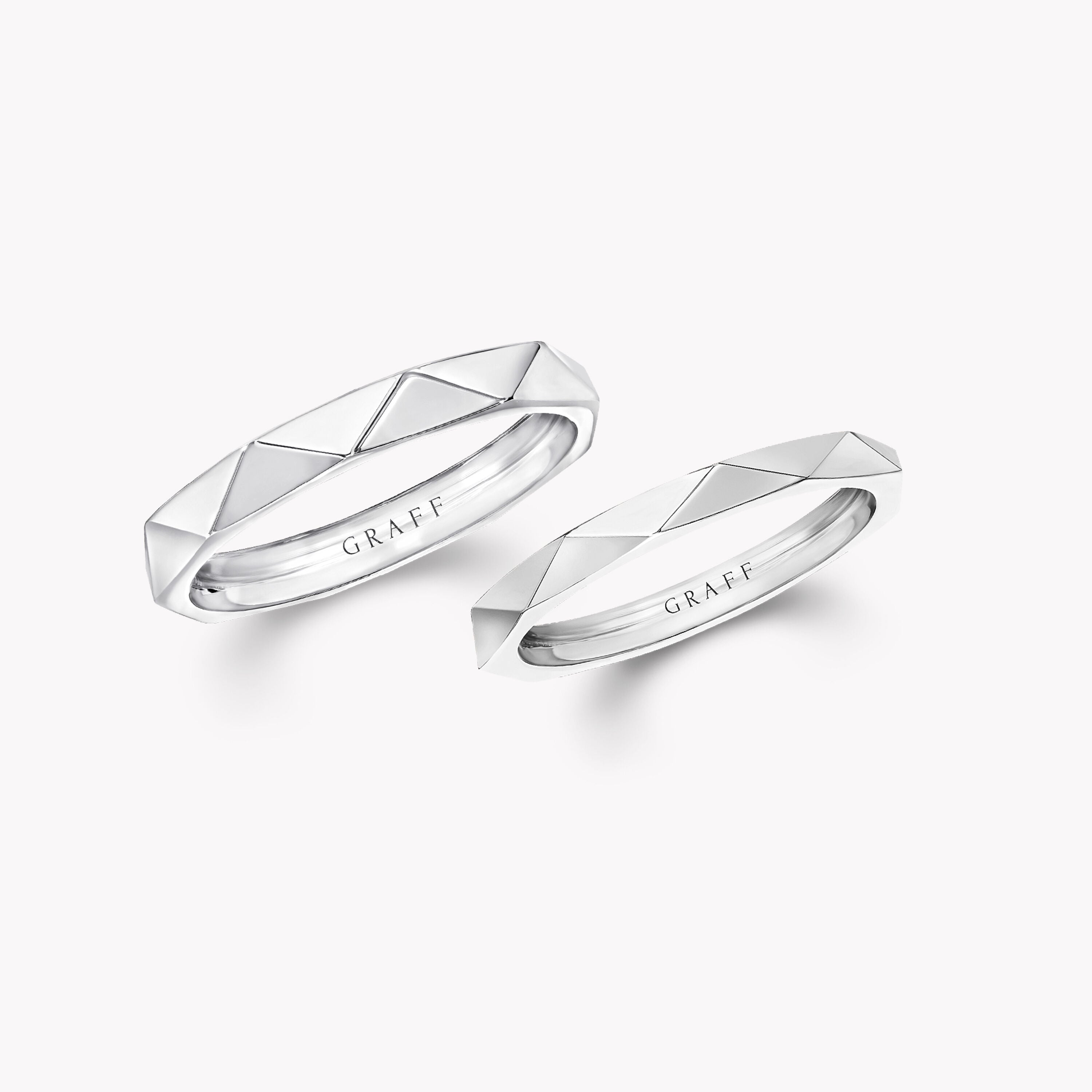 ローレンス グラフ シグネチャー バンド セット, White Gold - Graff