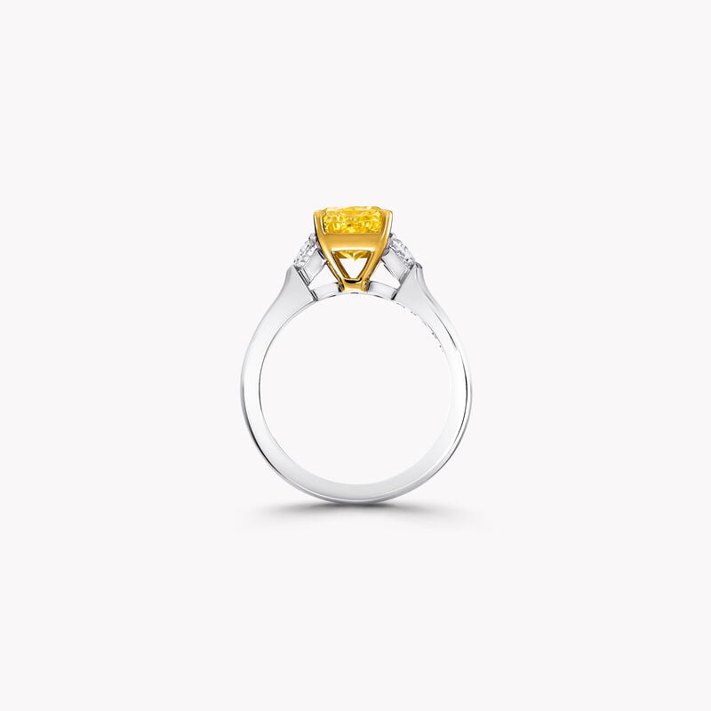 Promise Radiant Cut Yellow Diamond Engagement Ring