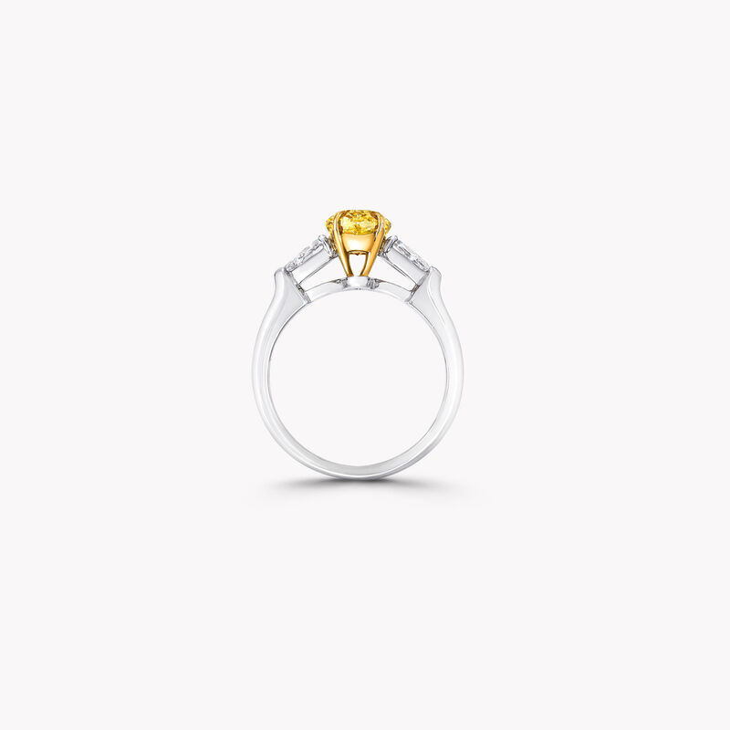 Promise Oval Yellow Diamond Engagement Ring