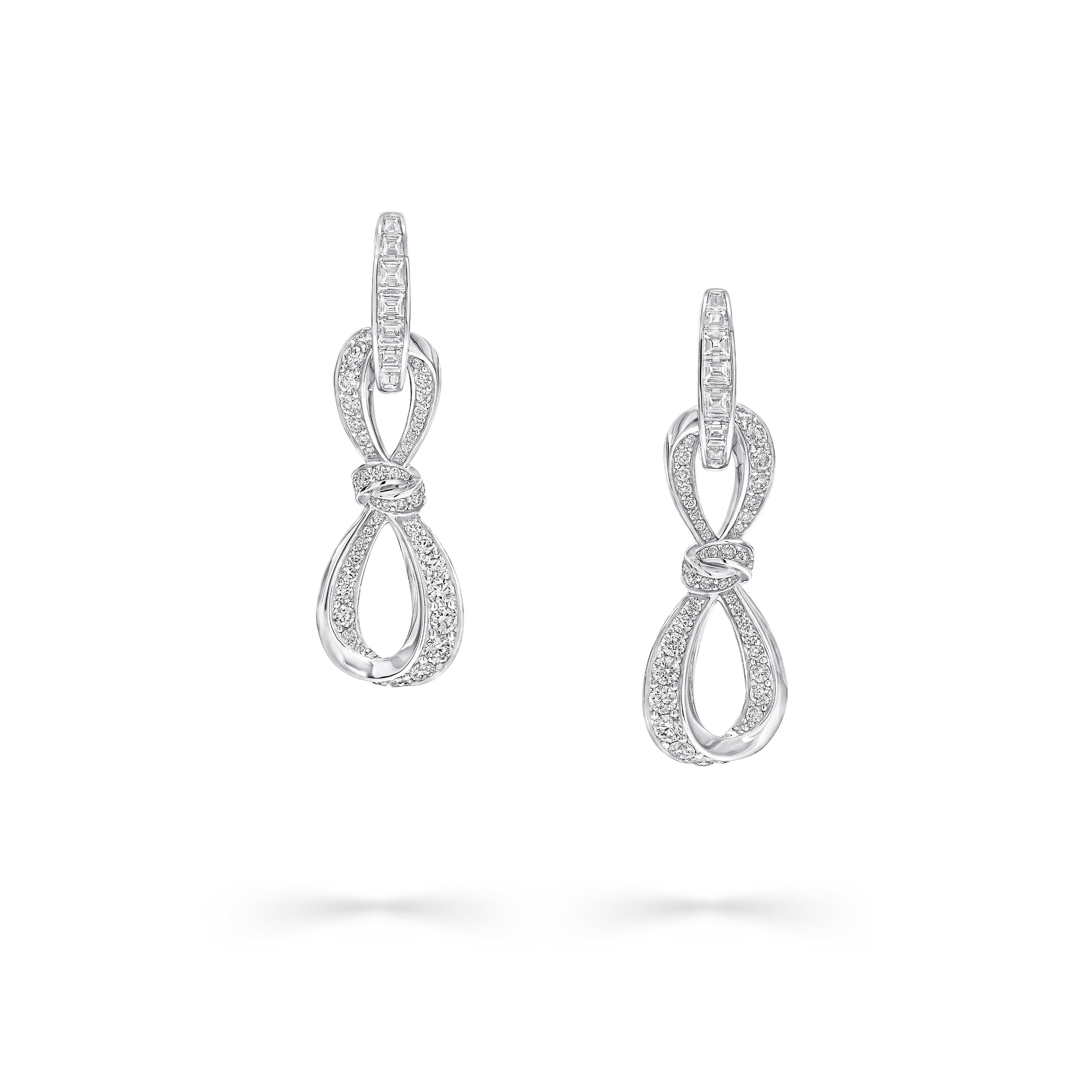 Tilda's Bow Diamond Link Earrings