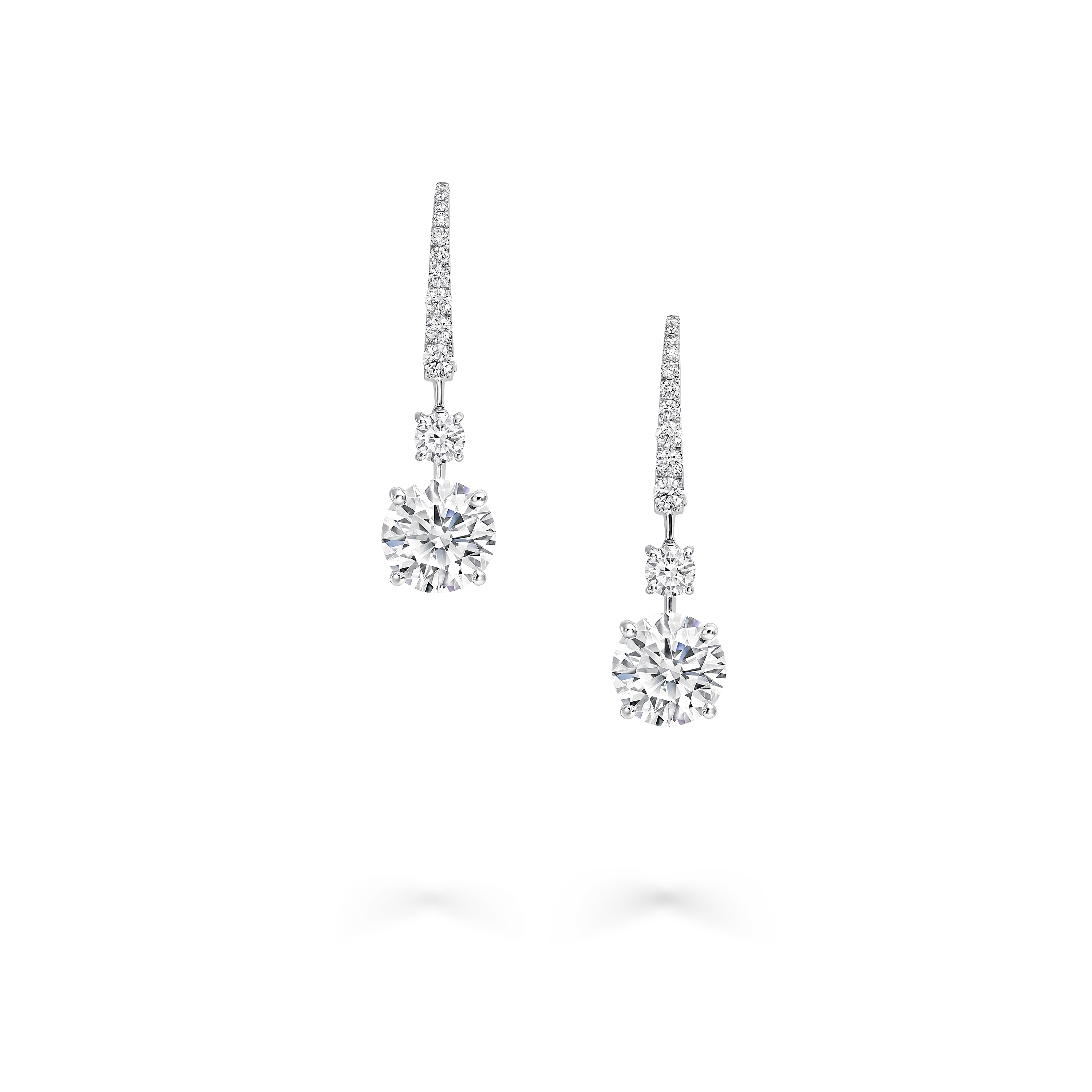 Round Diamond Solitaire Earrings