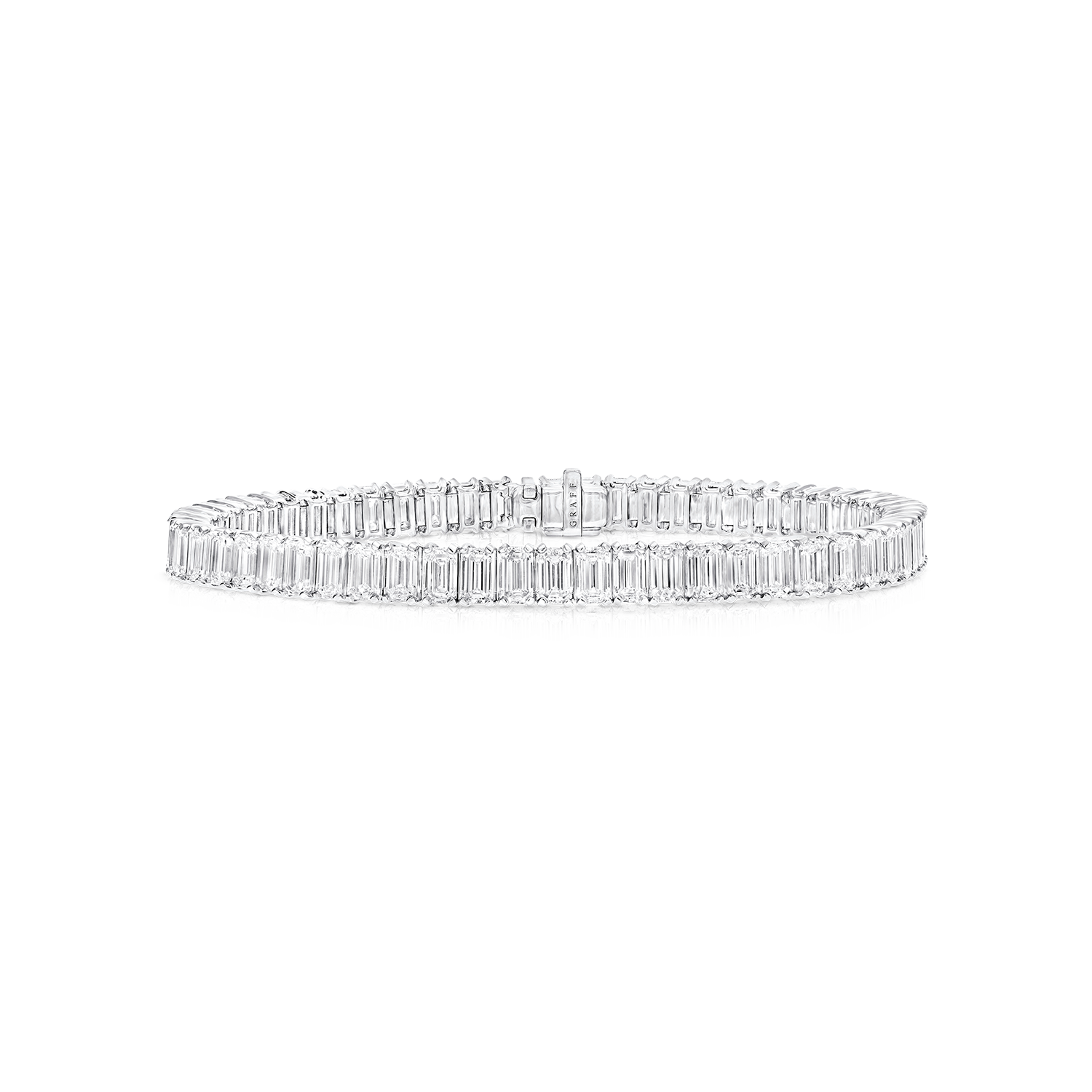 Emerald Cut Diamond Line Bracelet